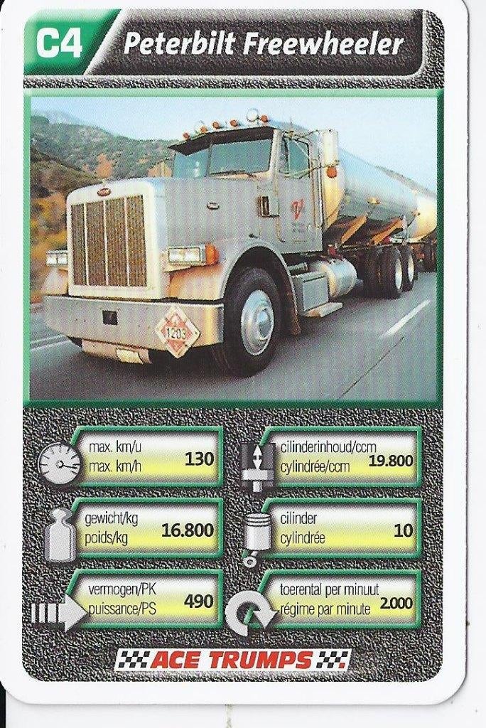 C4 autokaartje Peterbilt Treeheeler, Ophalen of Verzenden, Zo goed als nieuw, Auto's