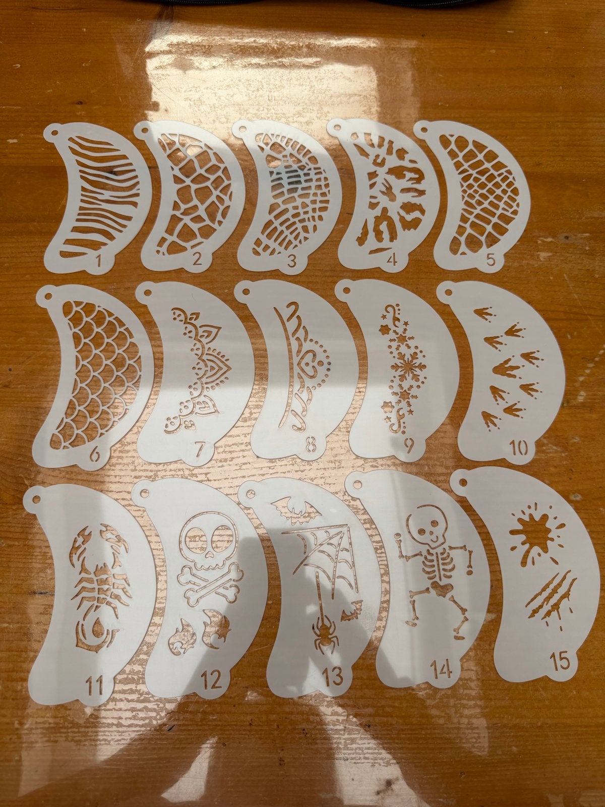 Schmink/glittertattoo sjablonen (per 10 stuks), Dieren, Nieuw, Ophalen of Verzenden, Kunststof