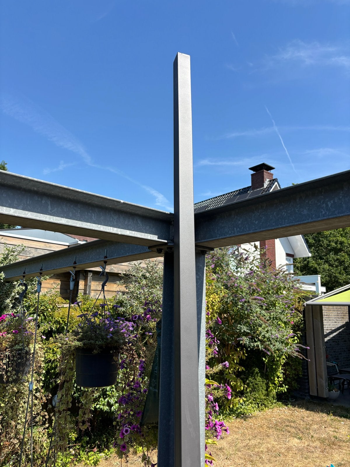 Nieuwe Aluminium tuinpaal antraciet RAL 7016 - 300 cm, Tuin en Terras, Palen, Balken en Planken, Ophalen, Nieuw, 250 cm of meer