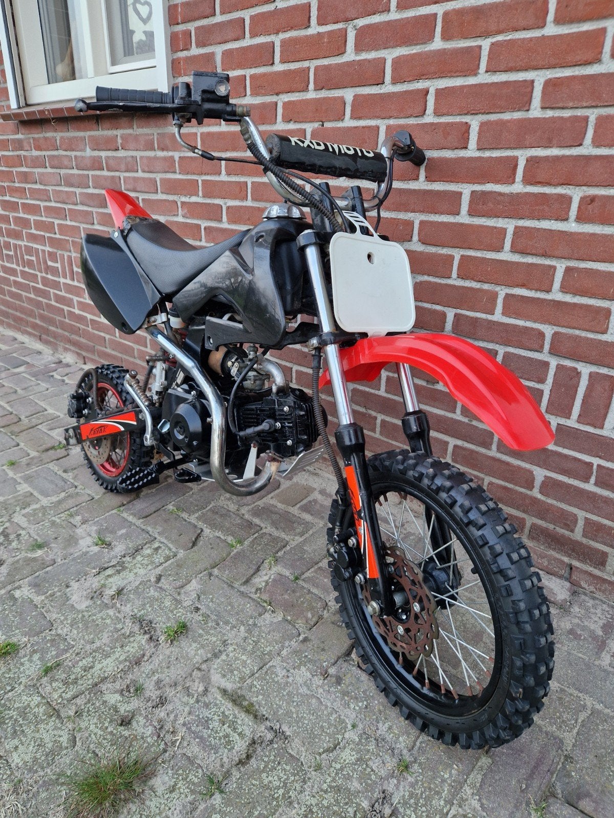 Pitbike 50cc semi automaat, Ophalen, Zo goed als nieuw, Pitbike