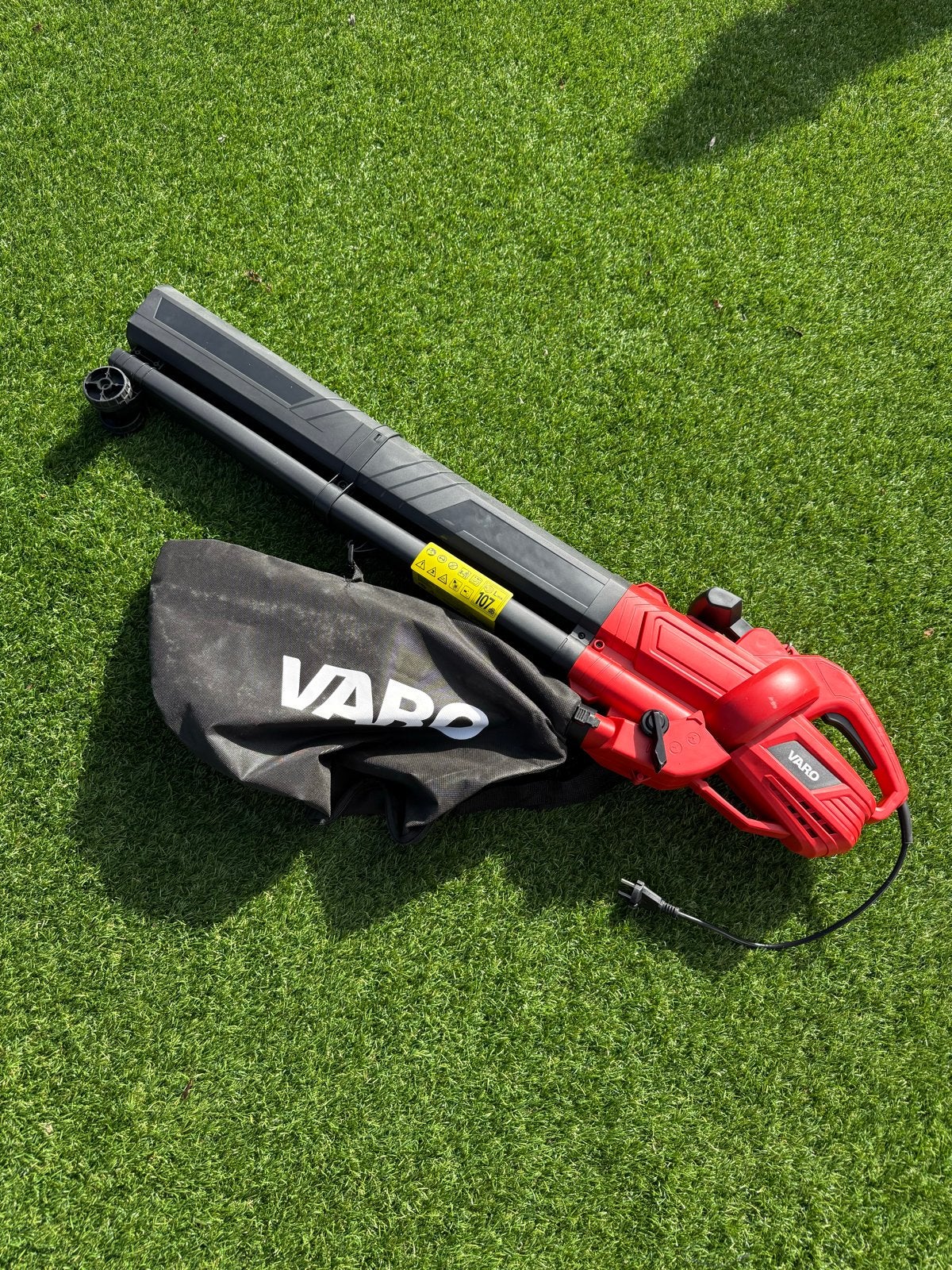 Varo bladblazer/bladzuiger met opvangzak, Ophalen, Gebruikt, Handgedragen, Met opvangzak