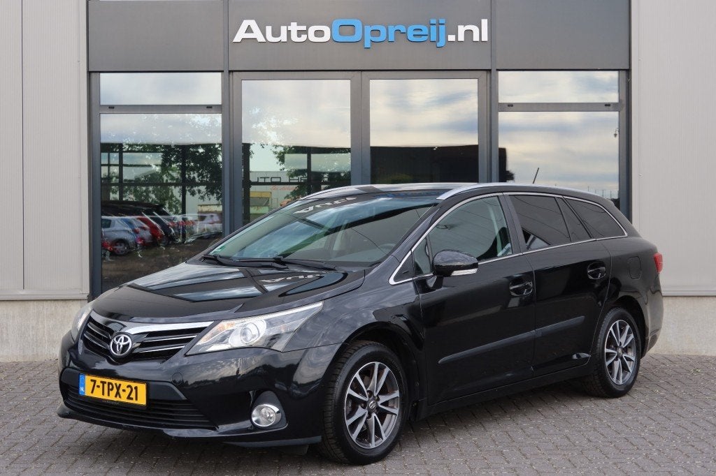 Toyota AVENSIS  Wagon 1.8 VVT-i Business 147pk Clima, NAVI,, Auto's, Euro 5, 15 km/l, 4 cilinders, Zwart