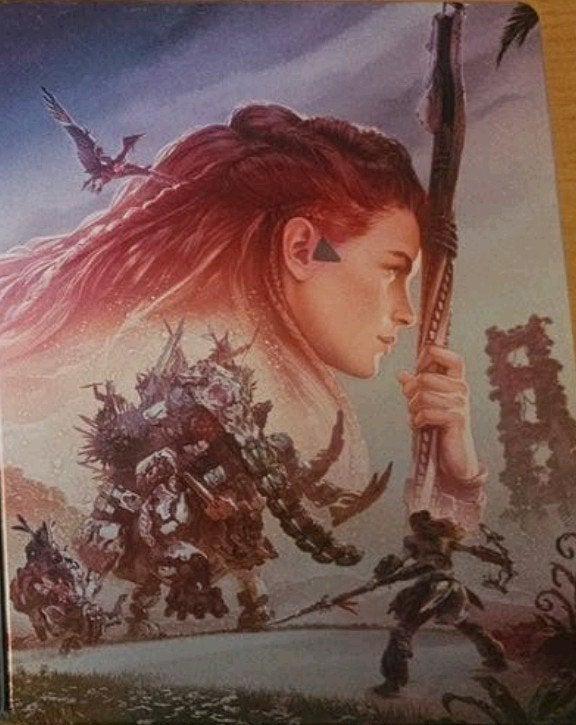 Horizon forbidden west steelbook, Zonder spel!!!, Ophalen of Verzenden, Zo goed als nieuw