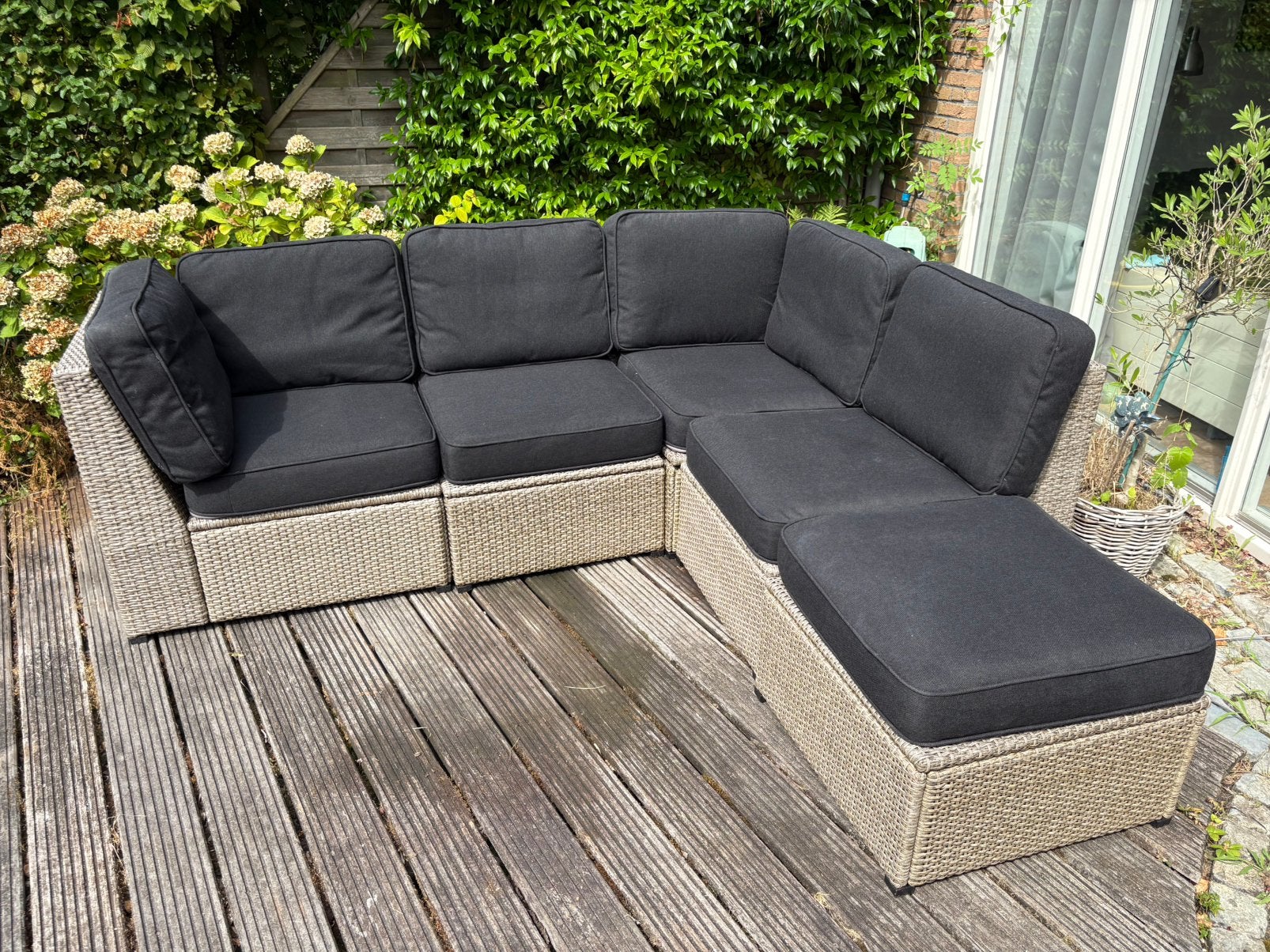 Ikea solleron loungeset, Tuin en Terras, Tuinsets en Loungesets, Ophalen, Gebruikt, Hocker, Loungeset