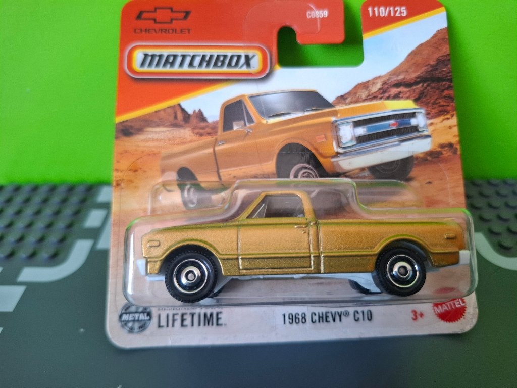 Matchbox 110 - 1968 Chevy C10 Pickup [goud] 1/60 MIB, Ophalen of Verzenden, Nieuw, Auto