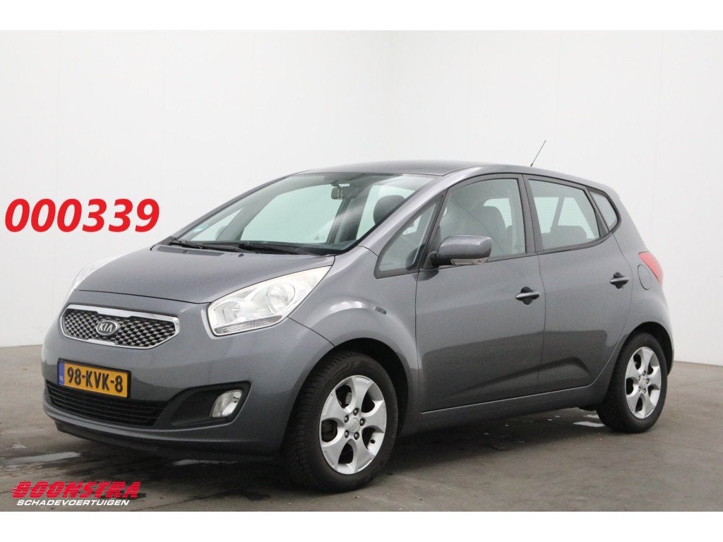 Kia Venga 1.6 CVVT X-ecutive Aut. Clima Cruise PDC 130.700 k, Euro 5, 15 km/l, 4 cilinders, Leder en Stof