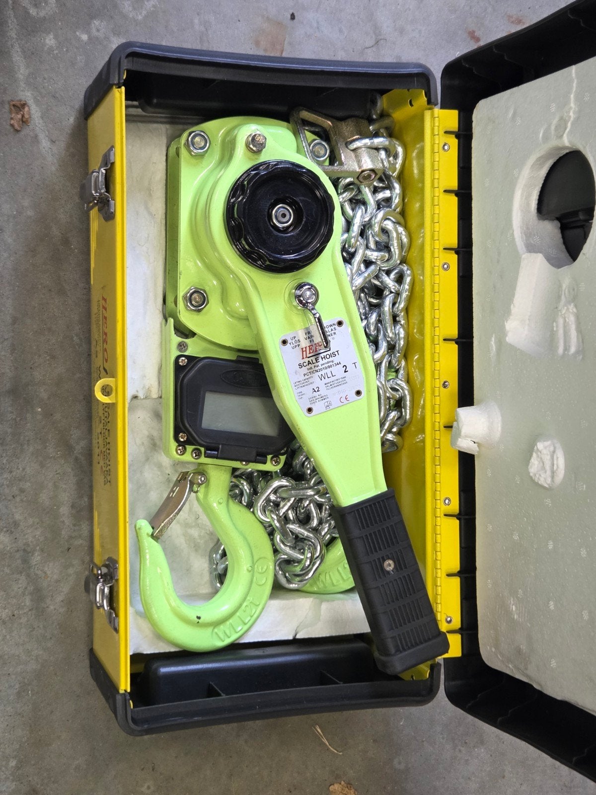 Nieuwe Handkettingtakel Rateltakel 2 Ton met Digitale Weegsc, Ophalen of Verzenden, Nieuw, Handmatig