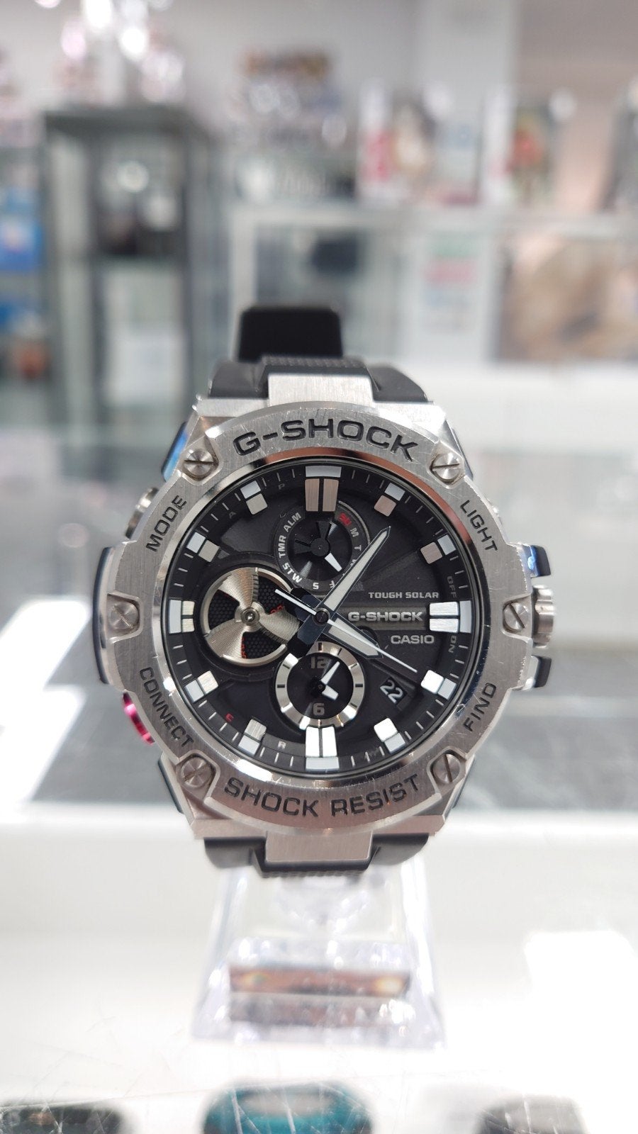 Casio G-Steel Heren Horloge GST-B100-1AER, Staal, Polshorloge, Tilburg, Zo goed als nieuw