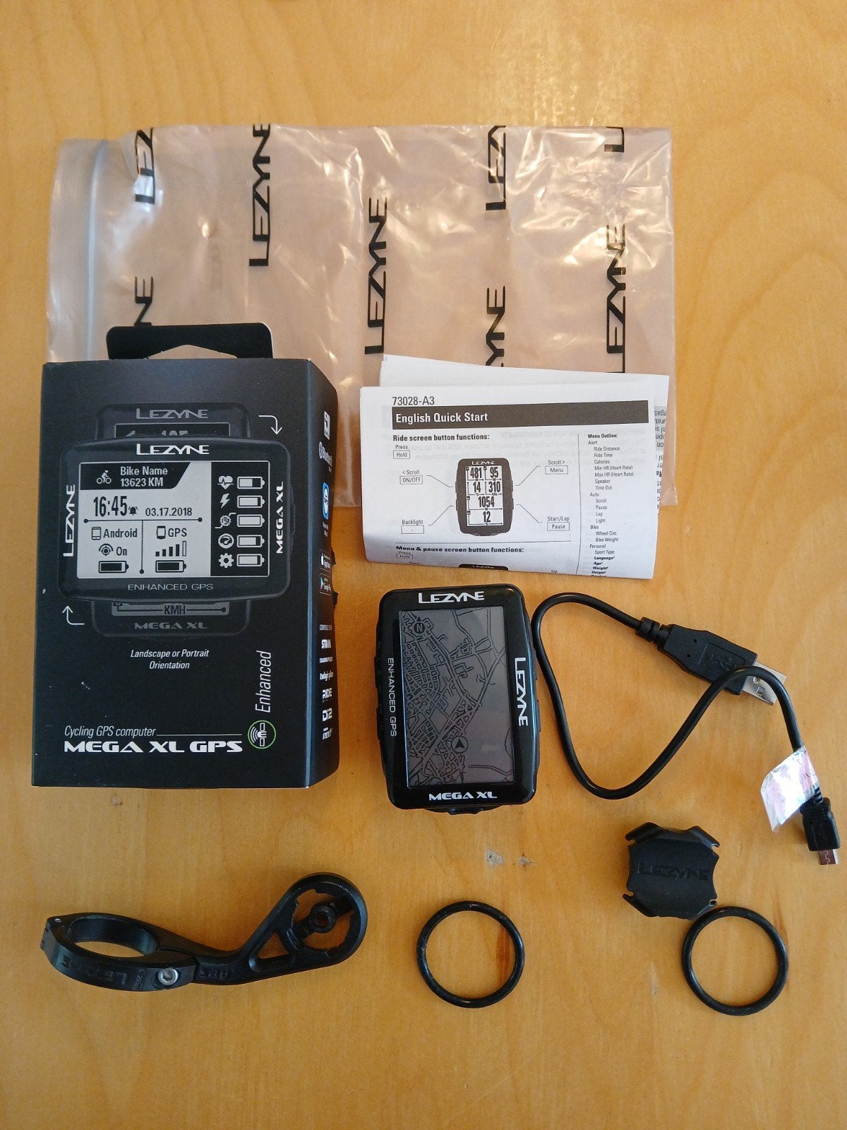 Lezyne mega xl gps, Ophalen of Verzenden, GPS, Zo goed als nieuw