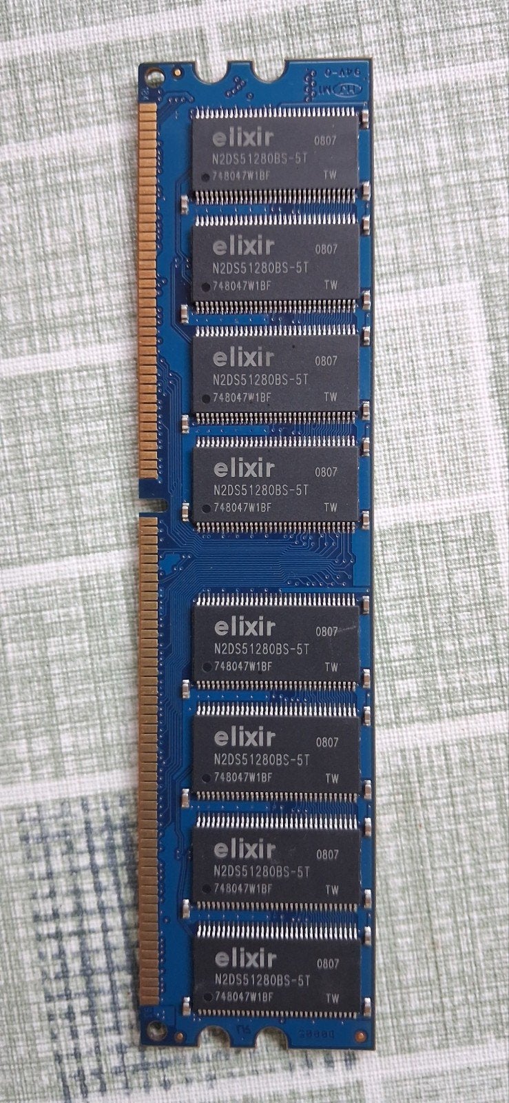 Elixir DDR(1) RAM Geheugenmodule 1GB 800MHz, Computers en Software, RAM geheugen, Server, Ophalen of Verzenden, DDR, Gebruikt
