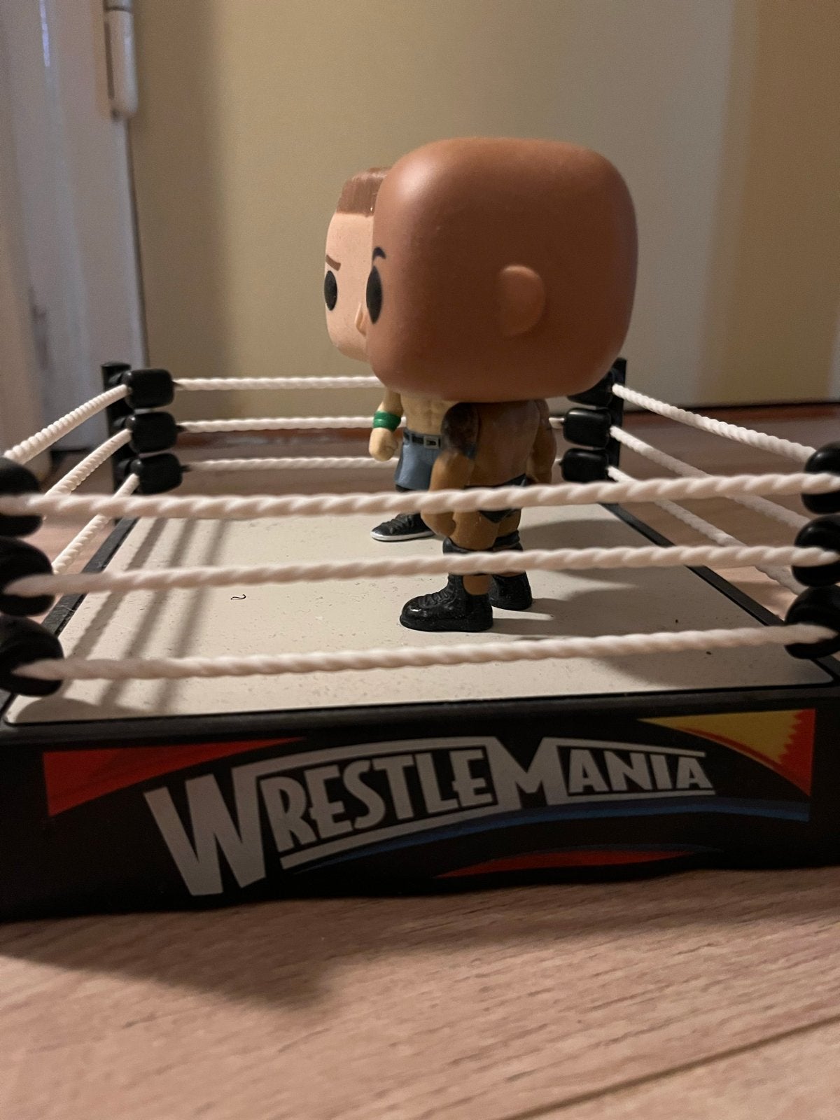 Funko Pop! WWE WrestleMania Ring met John Cena & The Rock, Ophalen of Verzenden, Gebruikt