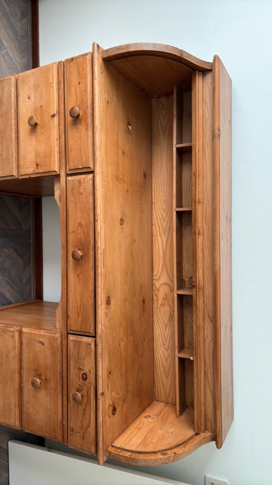 Grenen bureau(vintage)bijna gratis, Ophalen, Zo goed als nieuw
