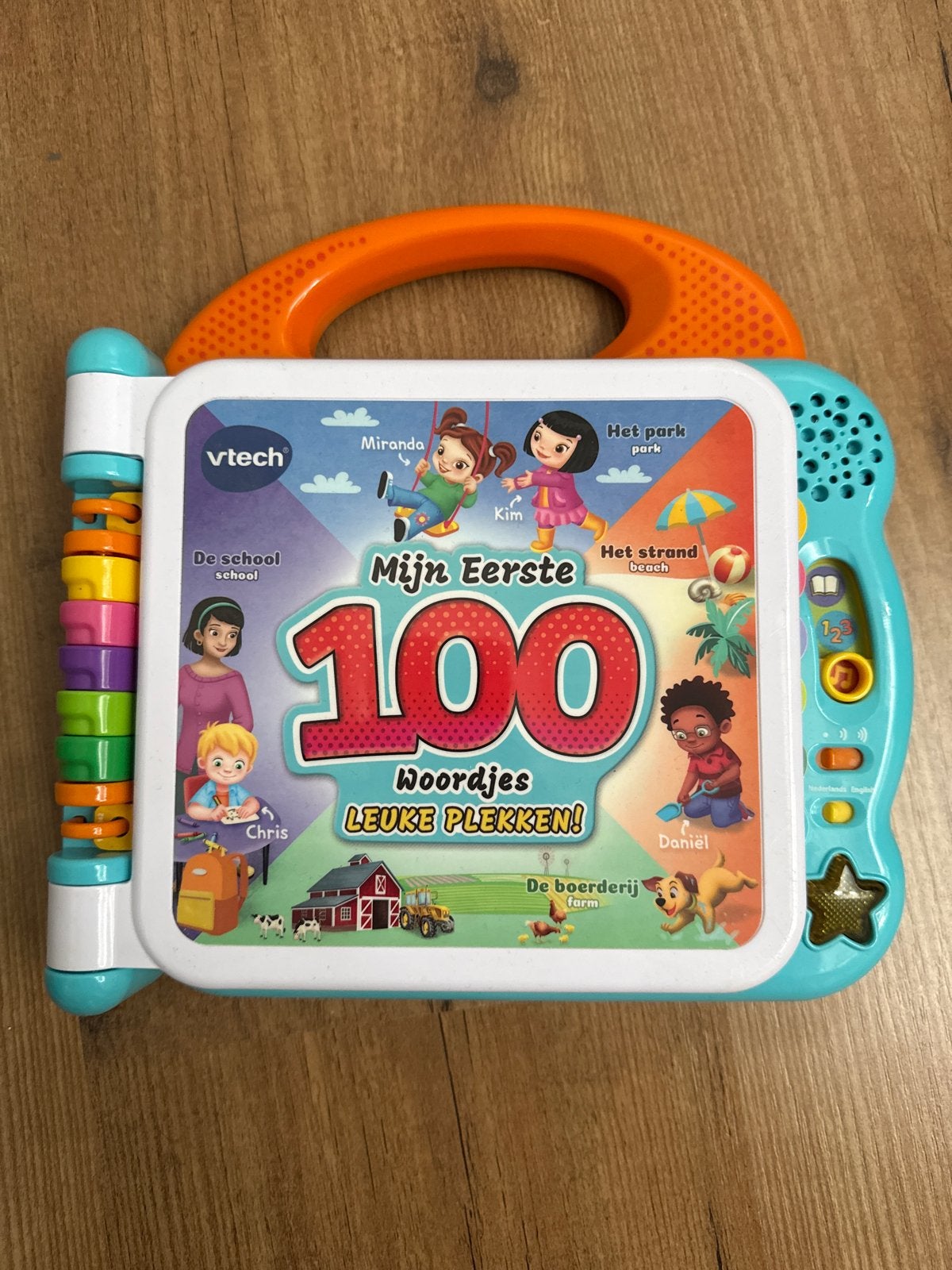 VTech Mijn Eerste 100 Woordjes Boek - Leuke Plekken, Kinderen en Baby's, Speelgoed | Vtech, Ophalen of Verzenden, Zo goed als nieuw
