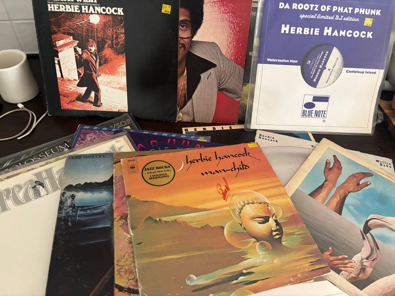 16 Herbie Hancock LP's op vinyl - Vaak ongedraaid!, Ophalen of Verzenden, Gebruikt, 12 inch, LP