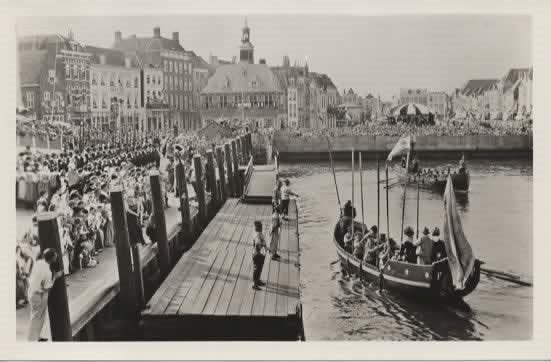 Vlissingen Beursplein de Ruyter herdenking, Verzenden, 1940 tot 1960, Ongelopen, Zeeland