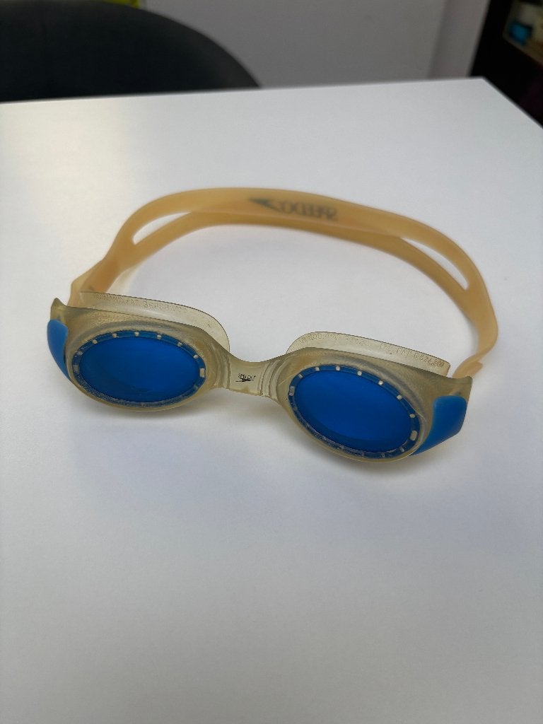 Speedo vintage zwembril blauw origineel, Ophalen of Verzenden, Gebruikt, Overige typen