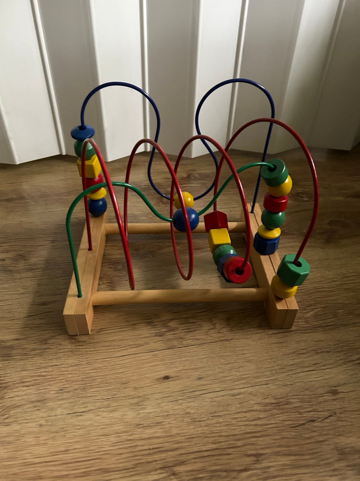 Houten kralenframe / kralenspiraal, Kinderen en Baby's, Speelgoed | Houten speelgoed, Ophalen of Verzenden, Gebruikt, Overige typen