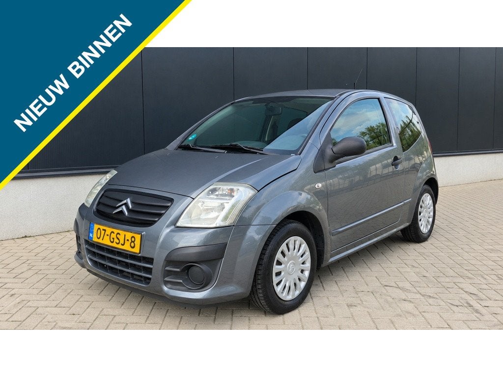 Citroën C2 1.4i Furio NAP Airco IJskoud D-riem vervangen, Zwart, 4 cilinders, 965 kg, Origineel Nederlands