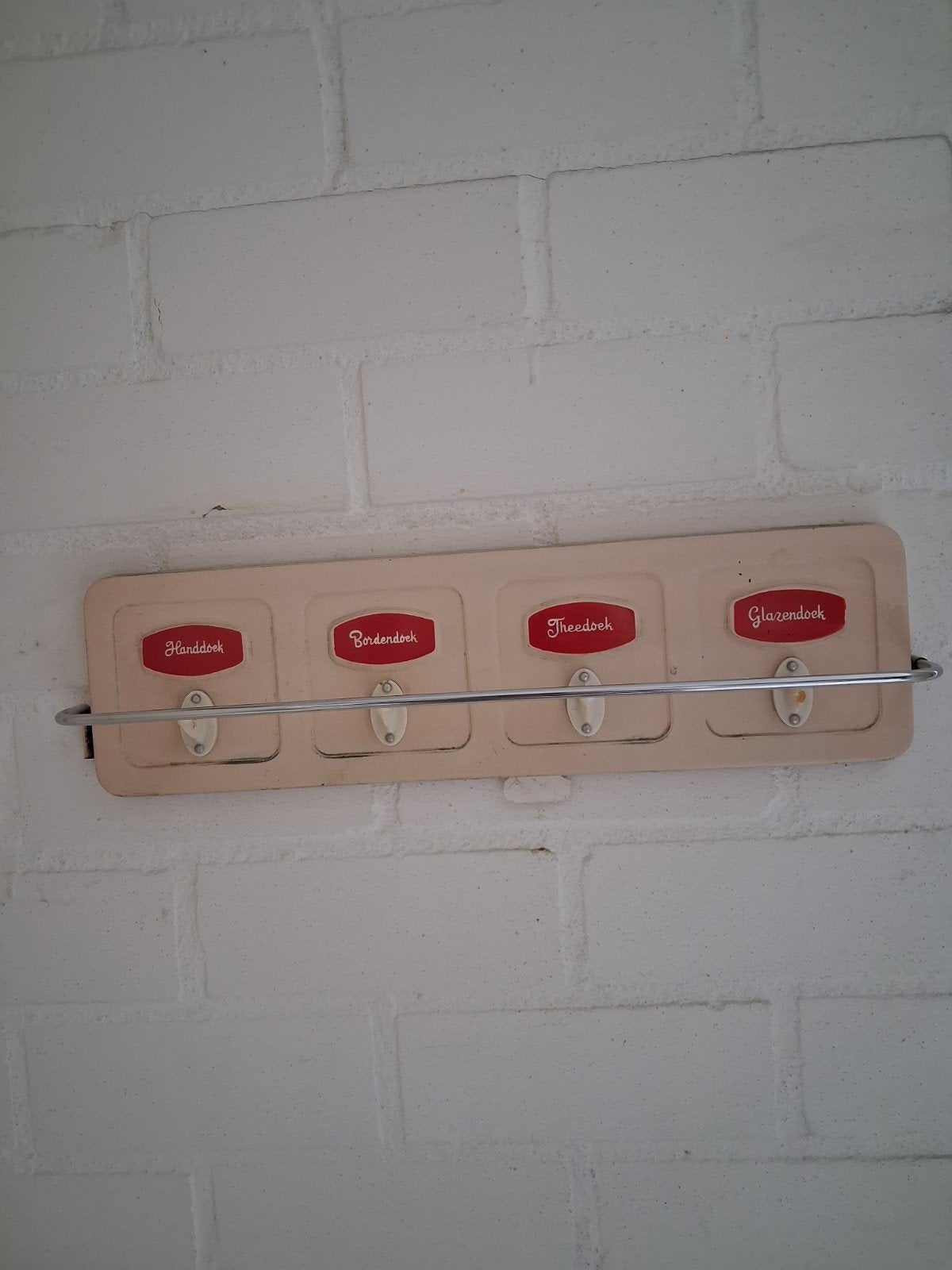 Vintage Brabantia handdoekenrek met 4 haken, Ophalen of Verzenden