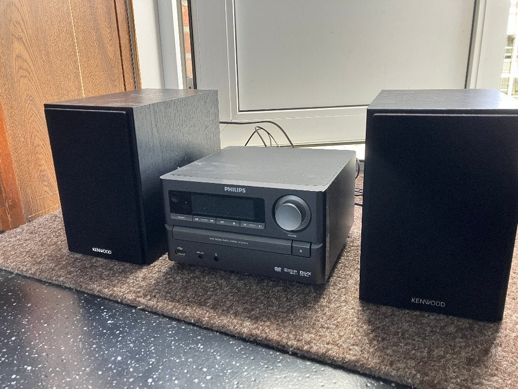 philips micro tuner radio dvd speler mcd2010+kenwood speaker, Ophalen of Verzenden, Tuner of Radio, Overige merken, Microset