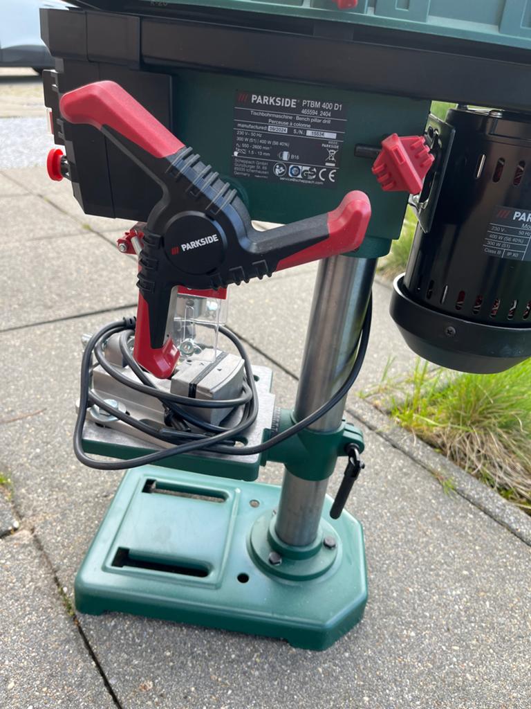 Nieuwe Parkside Tafelboormachine PTBM 400 D1, Doe-het-zelf en Verbouw, Gereedschap | Boormachines, Variabele snelheid, Nieuw, Ophalen of Verzenden