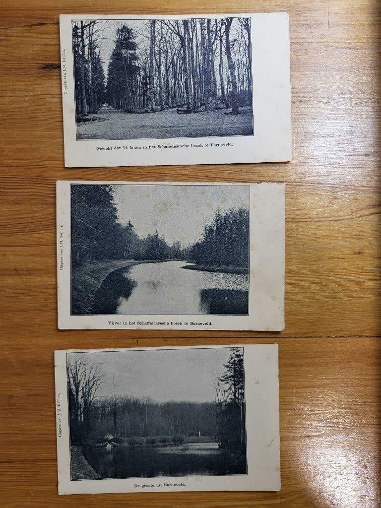 ansicht BARNEVELD schaffelaarse bos Serie van 3, Ophalen, Voor 1920, Gelderland