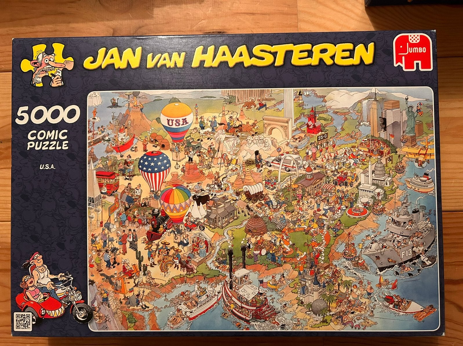 Jan van Haasteren - USA - 5000 Stukjes, Ophalen of Verzenden, Meer dan 1500 stukjes, Zo goed als nieuw