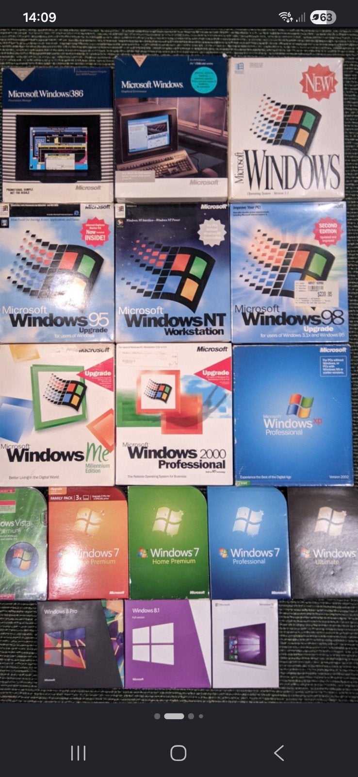 Gezocht: Originele Windows Besturingssoftware (in doos), Computers en Software, Ophalen, Gebruikt, Windows