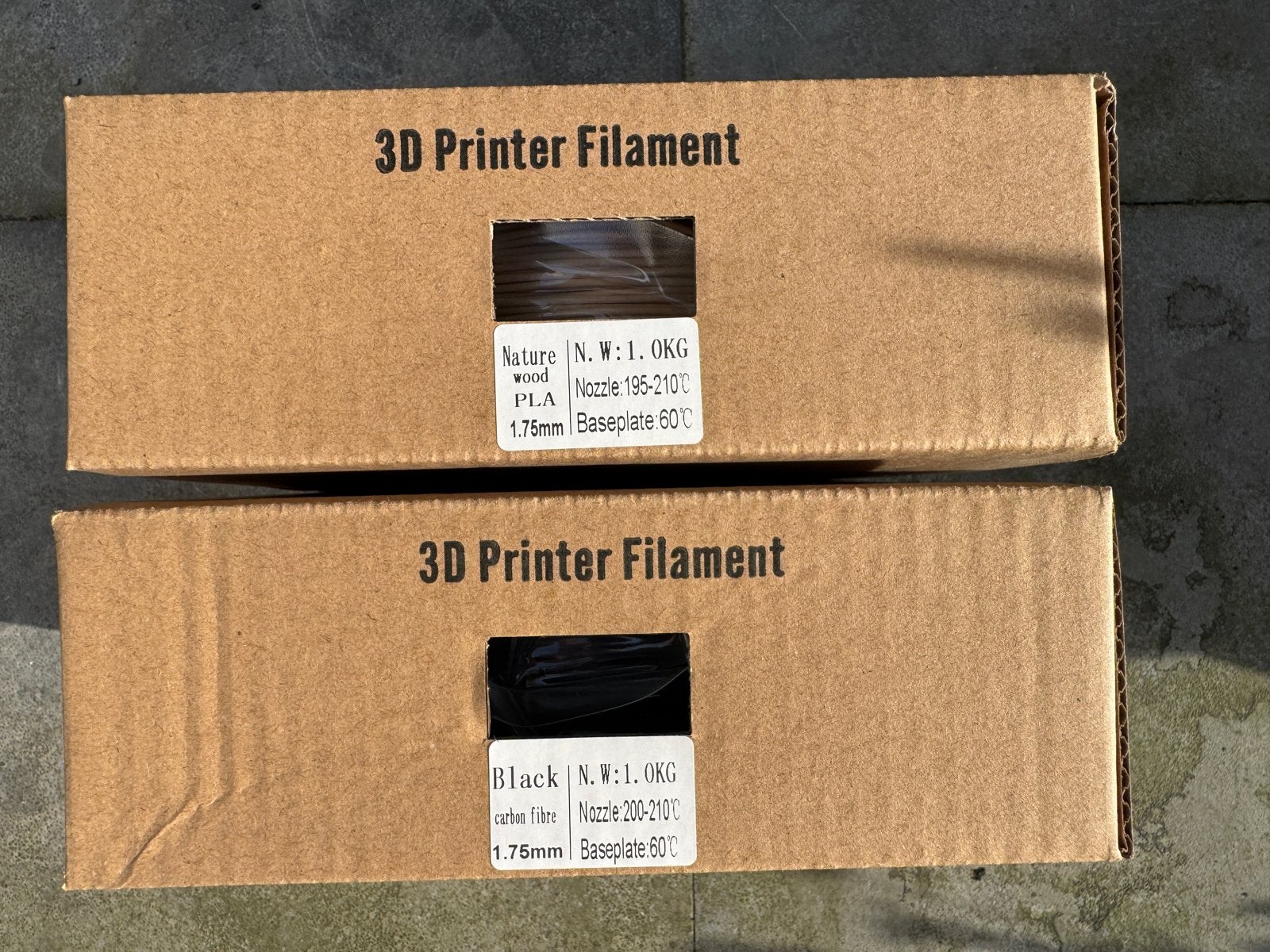 PLA Carbon Fiber & Wood Filament 1kg - Vacuüm Verpakt, Ophalen, Nieuw, Filamentrollen