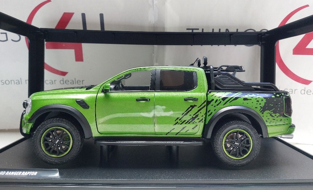 Solido 1:18 Ford Ranger Raptor 2024 groen metallic/zwart, Ophalen of Verzenden, Nieuw, Auto, Solido