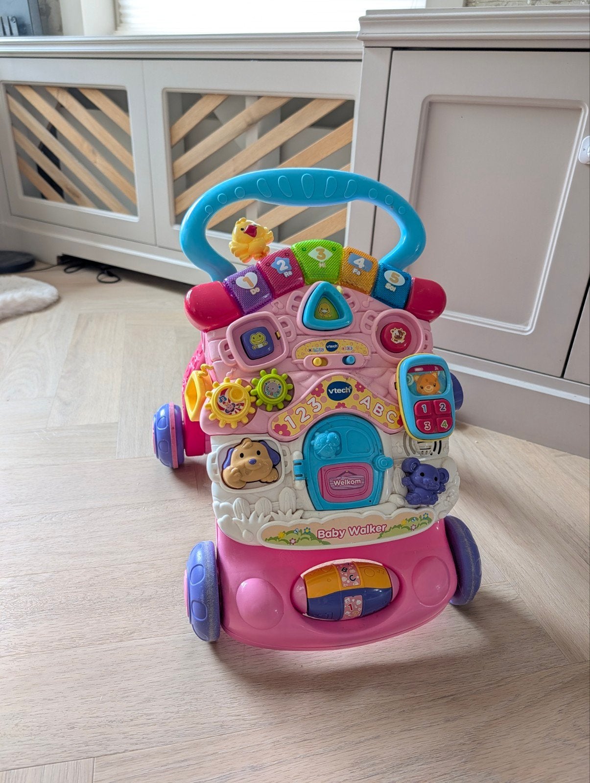 VTech Baby Walker loopwagen roze, Ophalen, Zo goed als nieuw