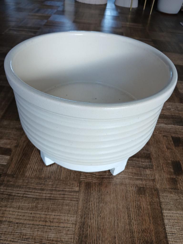 Plantenpot met onderzetter voor binnen, Tuin en Terras, Bloempotten, 25 tot 40 cm, Rond, Binnen, Ophalen of Verzenden