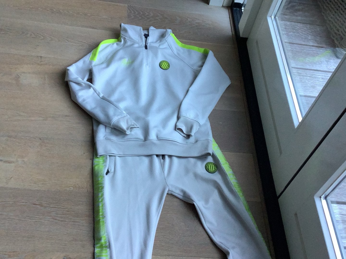 Vrije tijds pak merk Malelions, Kleding | Heren, Maat 48/50 (M), Beige, Ophalen of Verzenden, Zo goed als nieuw
