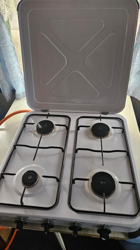 4 pits gaskookplaat, Caravans en Kamperen, Kampeeraccessoires, Ophalen