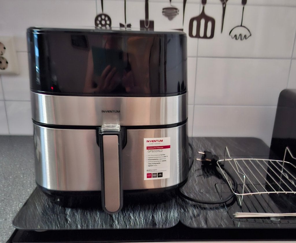 Inventum airfryer 5L bijna nieuw, Witgoed en Apparatuur, Ophalen, Zo goed als nieuw, Airfryer XL, 1000 t/m 1499 gram