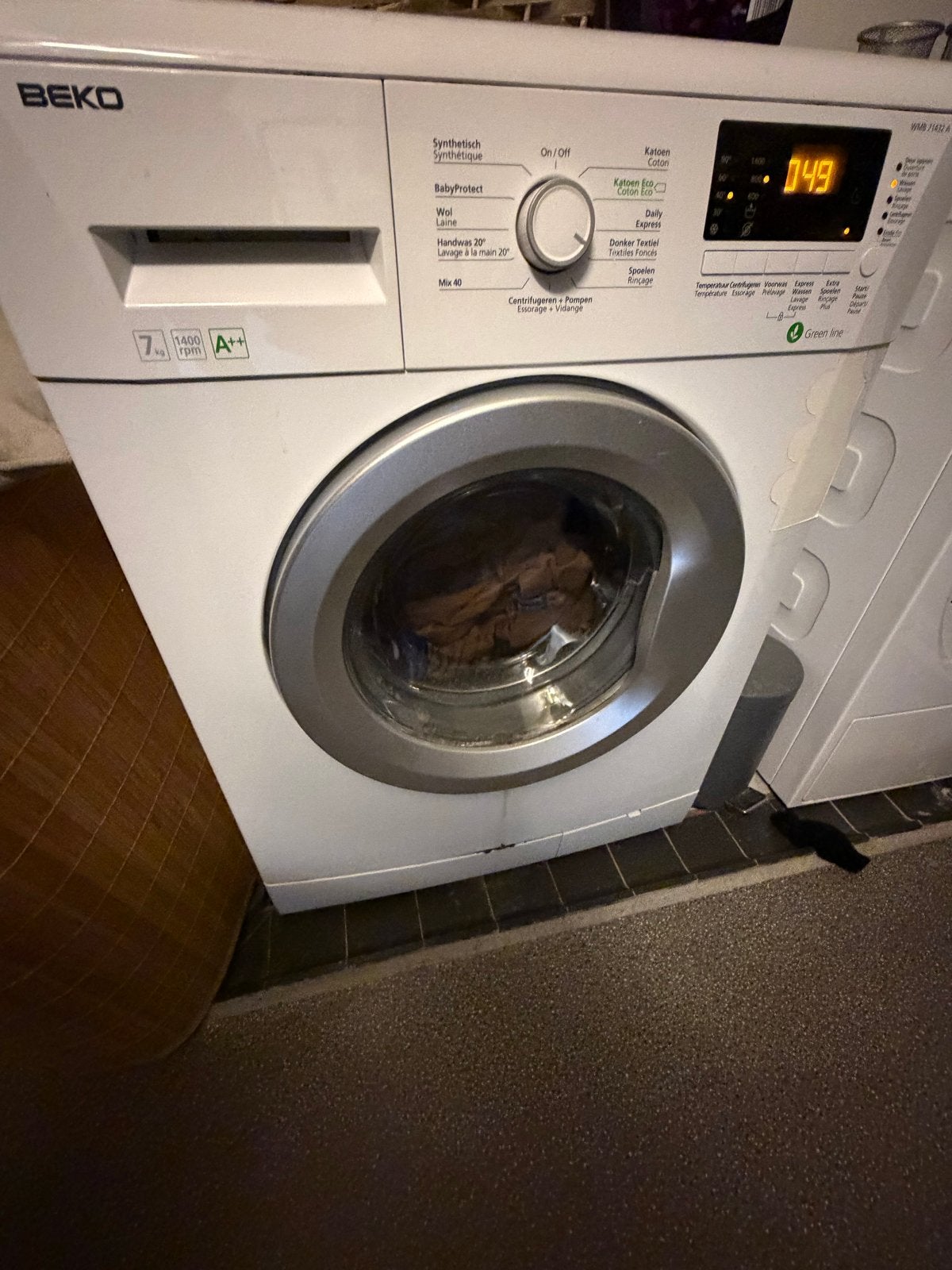 Beko Wasmachine 7kg 1400 toeren A++, Gebruikt, Ophalen of Verzenden, 85 tot 90 cm, 1200 tot 1600 toeren