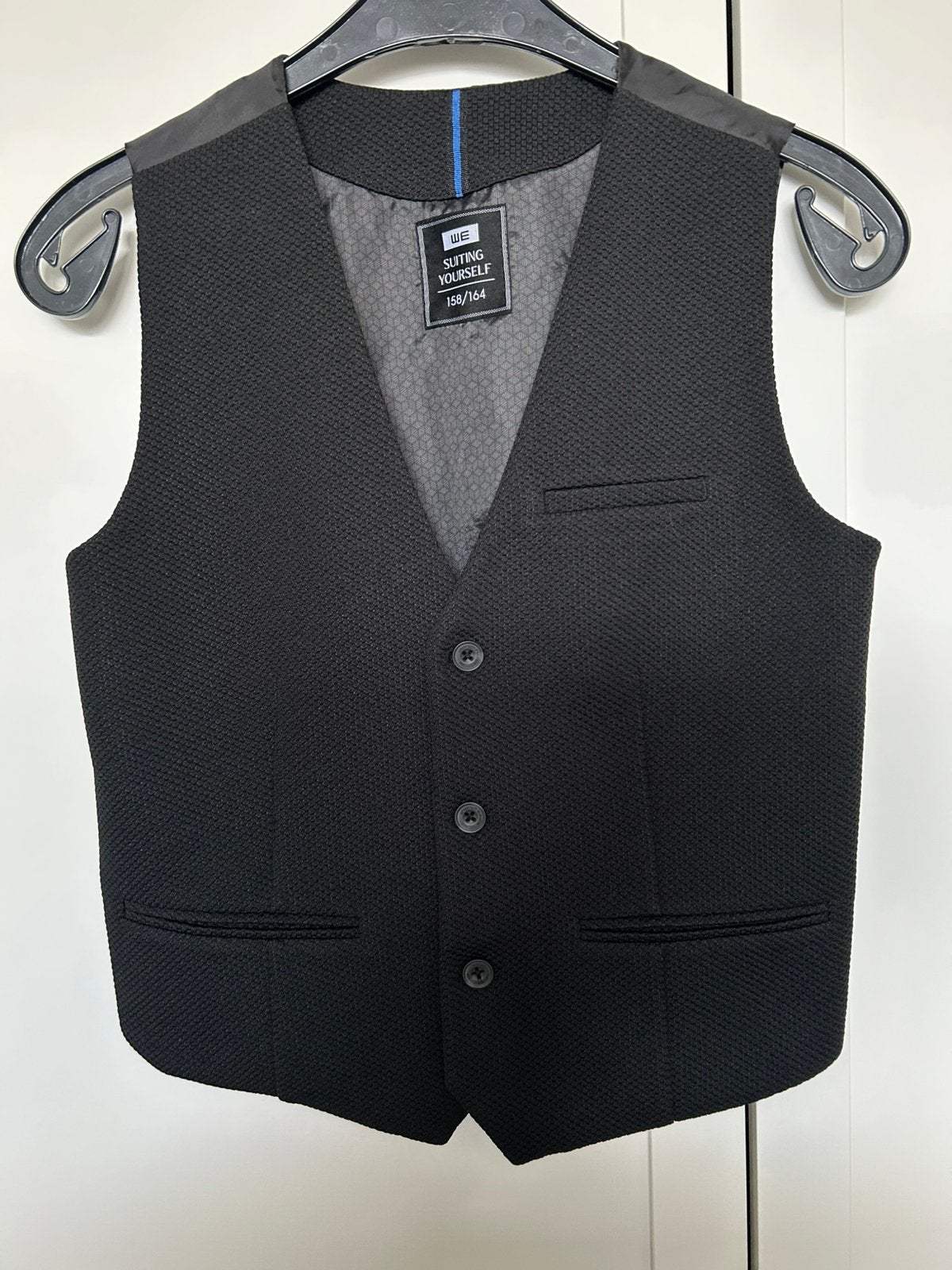 Jongens We gilet mt 158/164, Kleding | Heren, Ophalen of Verzenden, Zo goed als nieuw, Overige maten, Zwart