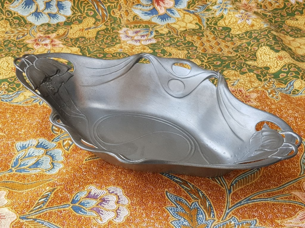 Prachtige Orivit Art Nouveau schaal uit Duitsland 27,5 cm., Antiek en Kunst, Ophalen of Verzenden
