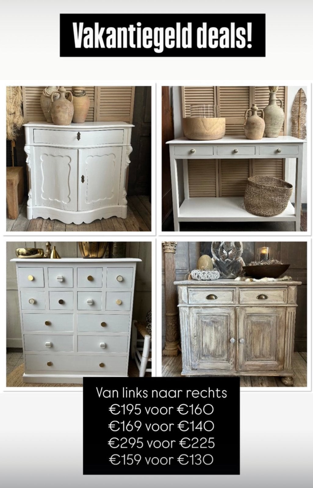 Div kasten in de sale! Apothekerskast / sidetable / kastje, Ophalen, Zo goed als nieuw, 25 tot 50 cm, 50 tot 100 cm