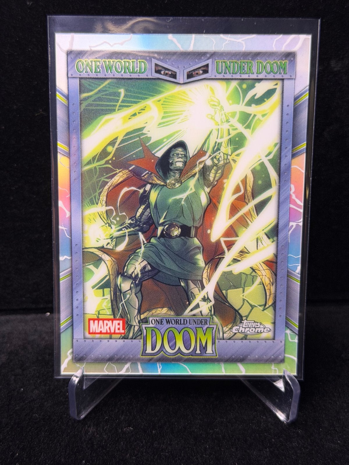 Topps Chrome Marvel 2026 One World Under Doom: OW-13 Doom, Verzamelen, Stripfiguren, Verzenden, Superheld, Zo goed als nieuw, Plaatje, Poster of Sticker