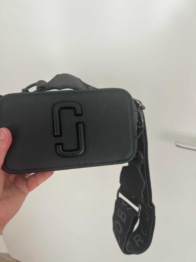 Marc Jacobs The Snapshot Crossbody Tas Zwart, Ophalen of Verzenden, Zo goed als nieuw, Zwart, Schoudertasje