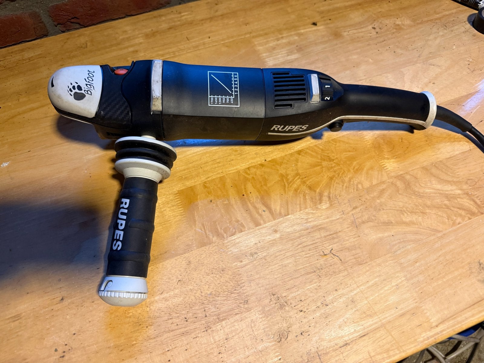 Rupes BigFoot LH19E Roterende Polijstmachine - Topstaat, Ophalen of Verzenden, Zo goed als nieuw, Minder dan 600 watt, Overige typen