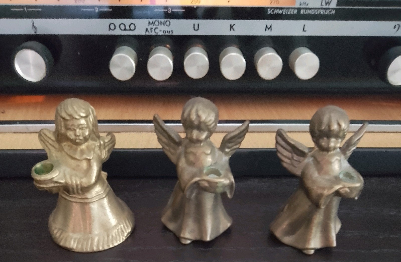 3 oude antieke vintage bronzen engeltjes engelen, Antiek en Kunst, Antiek | Koper en Brons, Ophalen of Verzenden