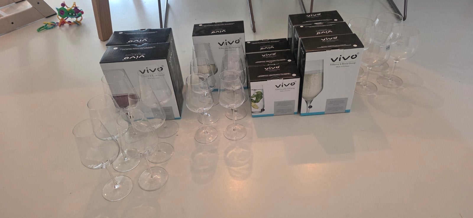 Albert Heijn Vivo glazen assorti 34 stuks AH, Ophalen, Glas of Glazen, Overige stijlen, Glas