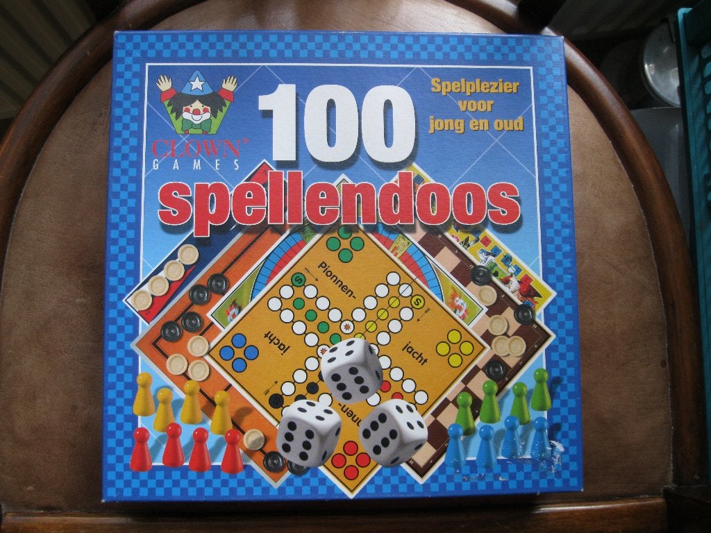 1 nieuwe 100 spellendoos van Clown games, Vijf spelers of meer, Ophalen of Verzenden, Nieuw, Clown Games