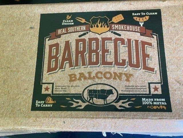 BBQ balkon, Tuin en Terras, Houtskoolbarbecues, Ophalen of Verzenden, Gebruikt