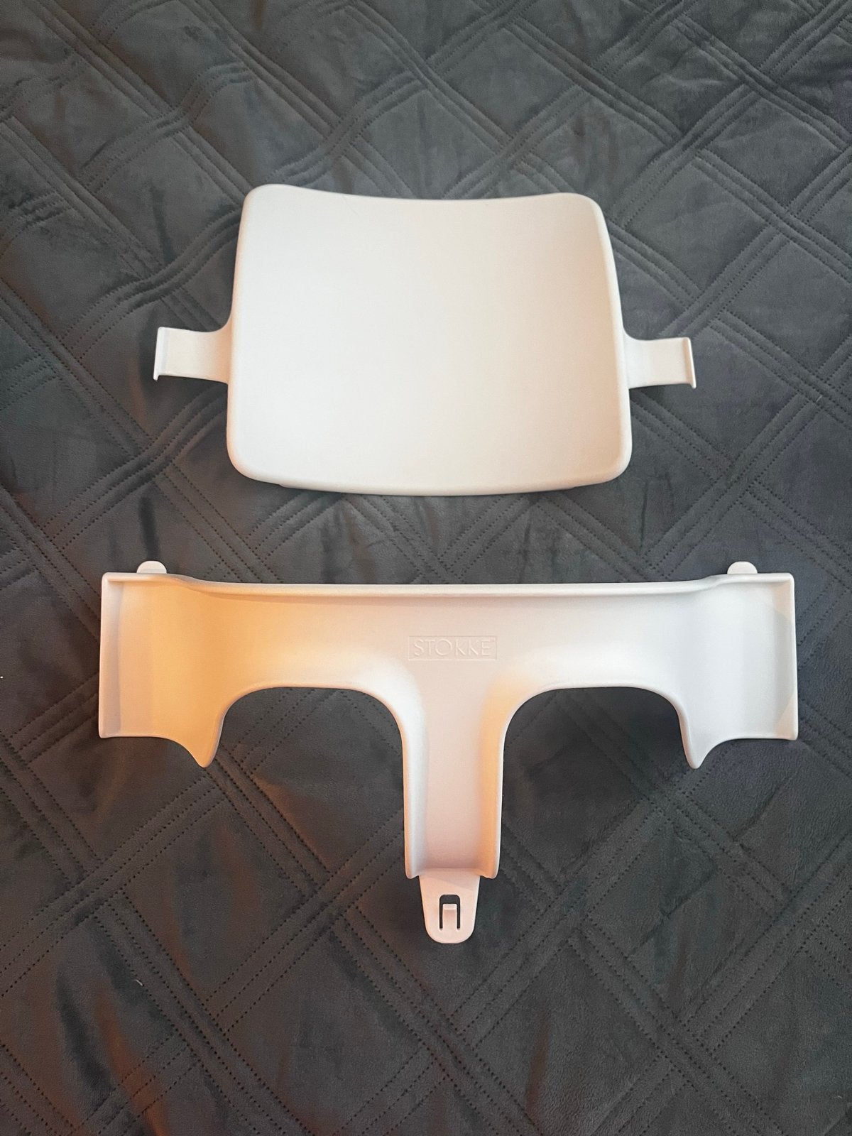 Stokke Tripp Trapp Babyset Wit, Ophalen of Verzenden, Zo goed als nieuw, Meegroeistoel, Aanschuifbaar