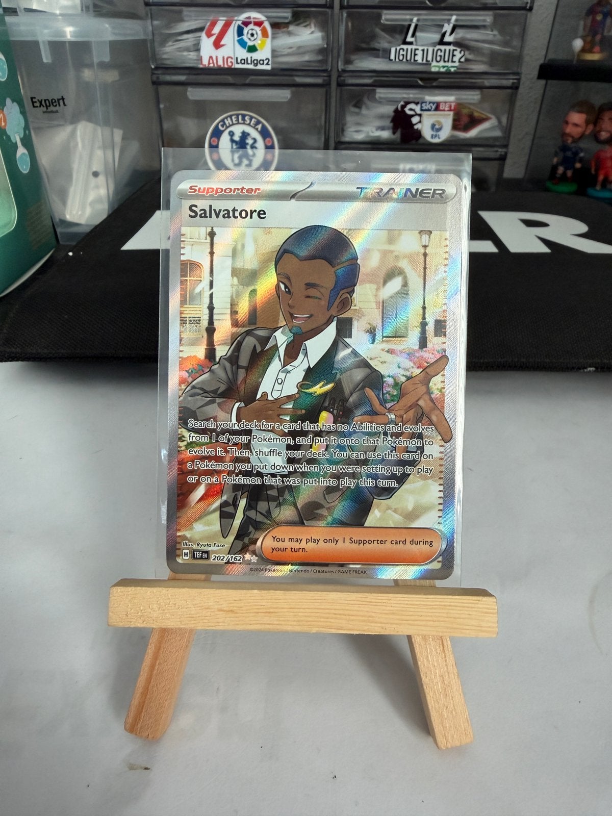 Pokemon Salvatore 202/162 TEF, Ophalen of Verzenden, Nieuw, Losse kaart, Foil
