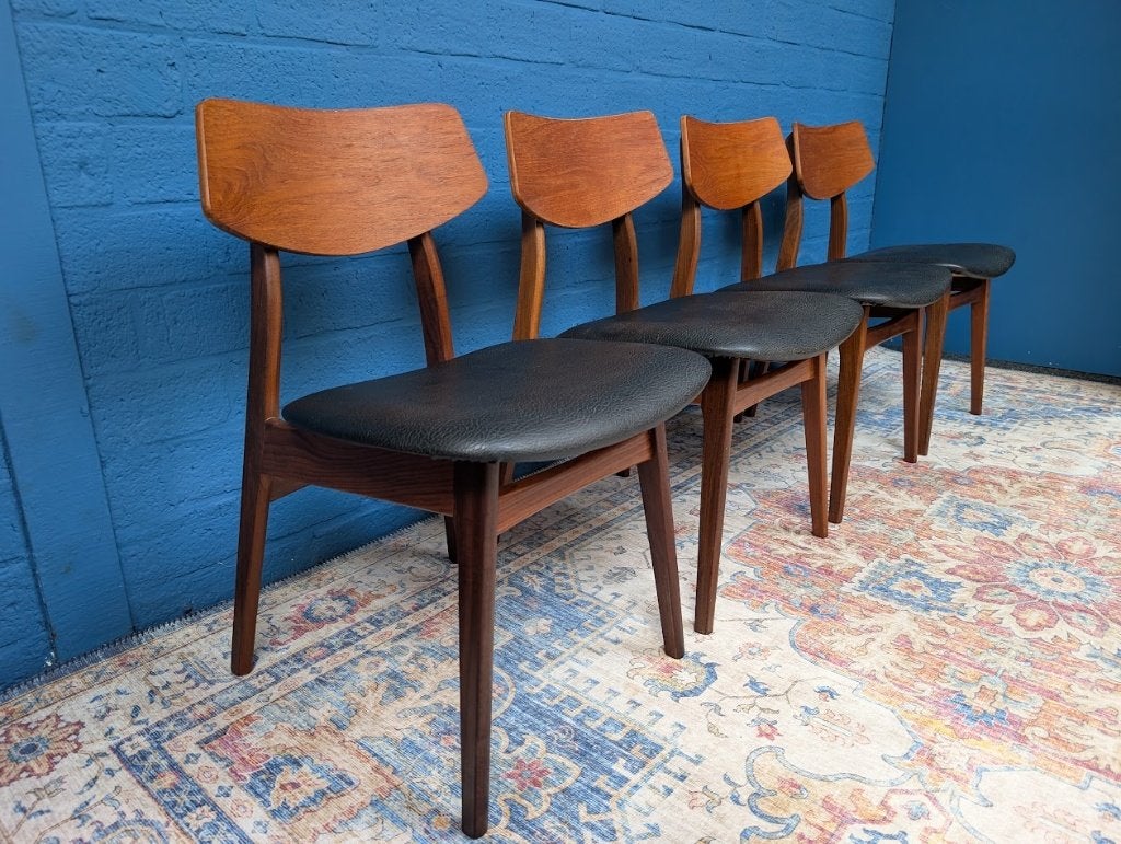 4x Midcentury stoelen, jaren 60, Verzamelen, Retro, Huis en Inrichting, Ophalen