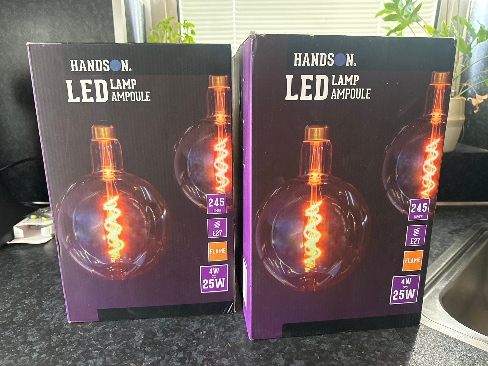 Nieuwe Hands On LED Lamp Ampoule E27 Flame 4W (25W equivalen, Led-lamp, Nieuw, Overige merken, Warm wit